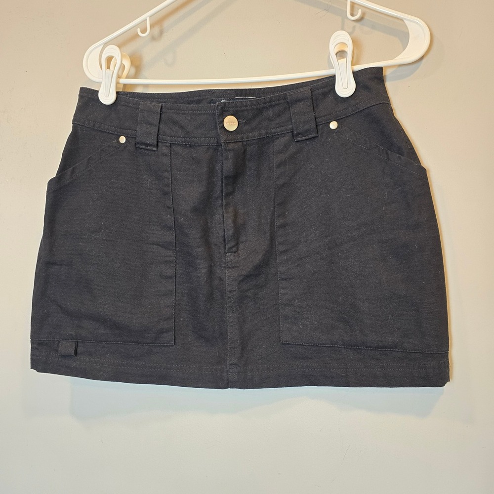 Afends Mini Skirt Womens Small Black
